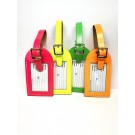 Curry's Leather Neon Color Luggage Tag 