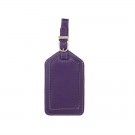 ILI Purple Leather Luggage Tag 