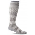 Sockwell Women's Chevron Moderate Graduated Compression Socks Charcoal S/M
